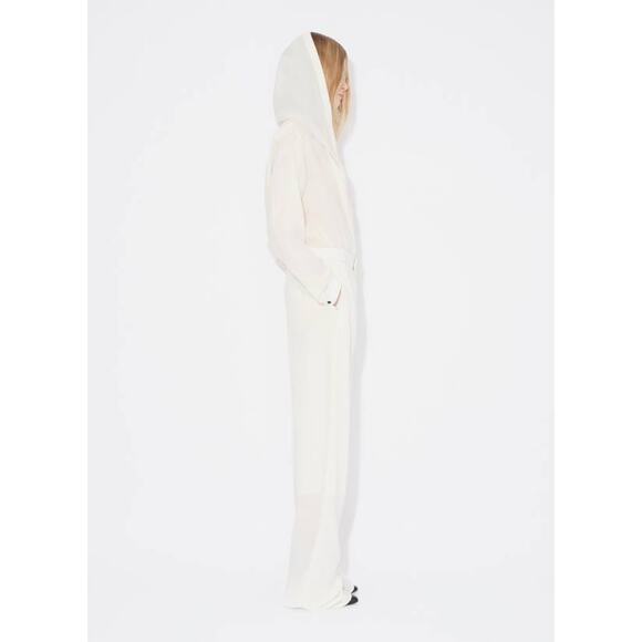 Alaia Fluid Wide Leg Pants in Blanc 36 US 4 - Picture 3 of 5